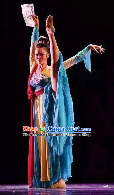 Traditional Chinese Classical Dance Ballet Ru Yi Niang Costume Stage Show Beautiful Dance Dress for Women