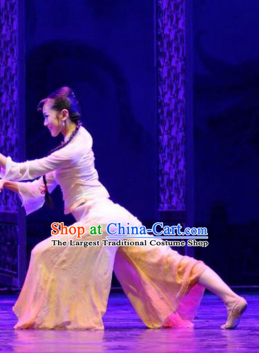 Traditional Chinese Classical Dance Ballet Competition Sha Wan Wang Shi Costume Stage Show Beautiful Dance Dress for Women