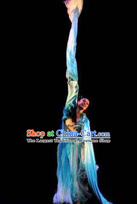 Beautiful Chinese Dance Rember Qiantang River Costume Traditional Water Sleeve Dance Classical Dance Dress for Women