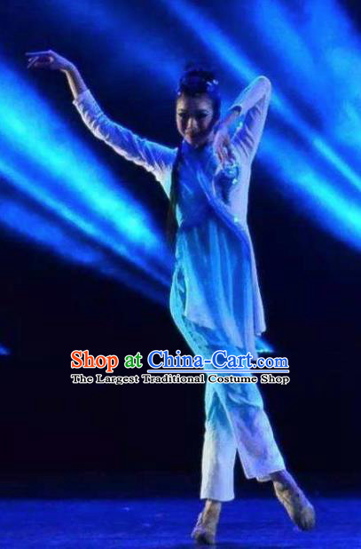 Beautiful Chinese Dance Moon Shifting Water Shadow Dance Costume Traditional Classical Dance Dress for Women