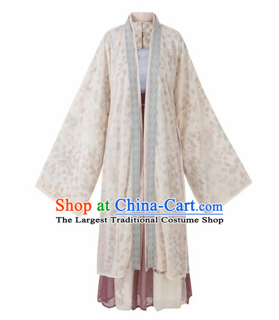 Traditional Chinese Song Dynasty Court Princess Historical Costume Ancient Palace Lady Hanfu Dress for Women