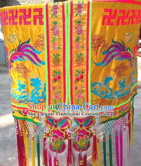 Chinese Traditional Temple Umbrella Flag Dragon Boat Competition Embroidered Dragon Flag
