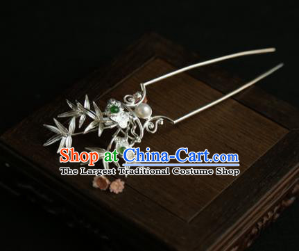Chinese Ancient Princess Bamboo Hairpins Traditional Hanfu Hair Clip Hair Accessories for Women