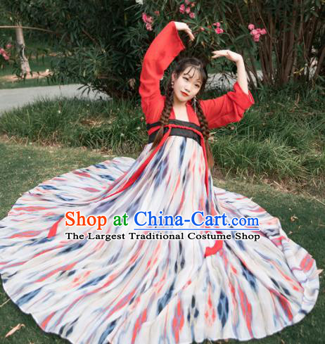 Chinese Ancient Cosplay Game Fairy Dress Traditional Hanfu Princess Swordsman Costume for Women