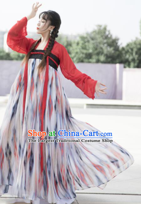 Chinese Ancient Cosplay Game Fairy Dress Traditional Hanfu Princess Swordsman Costume for Women