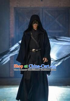 Chinese Ancient Cosplay Swordsman Black Clothing Custom Traditional Nobility Childe Prince Costume for Men