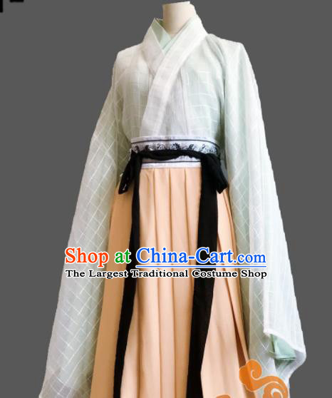 Chinese Traditional Cosplay Fairy Princess Dress Custom Ancient Jin Dynasty Female Swordsman Costume for Women