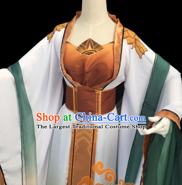 Chinese Traditional Cosplay Imperial Consort Fairy Princess Dress Custom Ancient Swordswoman Costume for Women