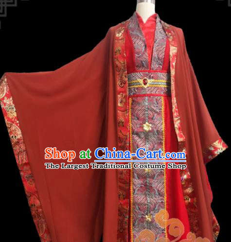 Custom Chinese Ancient Cosplay Taoist Priest Clothing Traditional Swordsman Prince Wedding Costume for Men