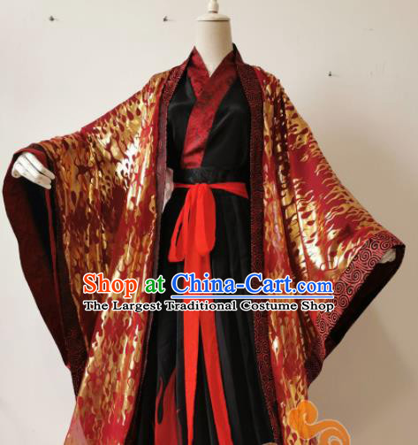 Chinese Ancient Cosplay Swordsman Wedding Clothing Custom Traditional Royal Prince Costume for Men