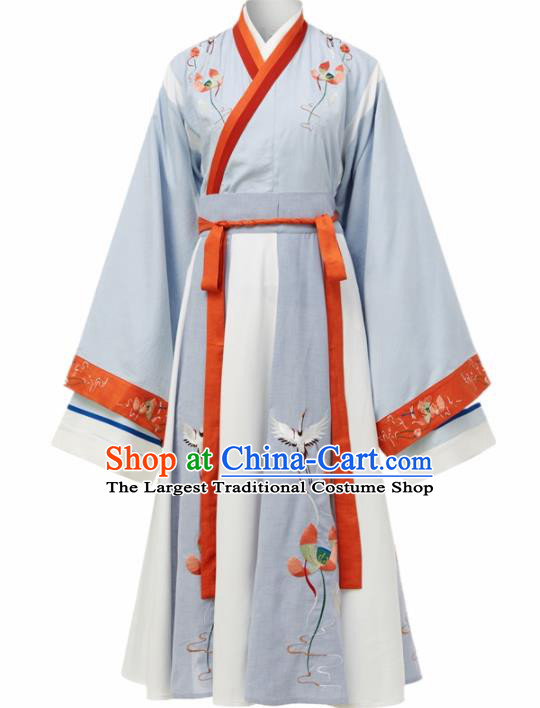 Ancinet Chinese Court Princess Hanfu Dress Traditional Jin Dynasty Imperial Consort Replica Costumes for Women