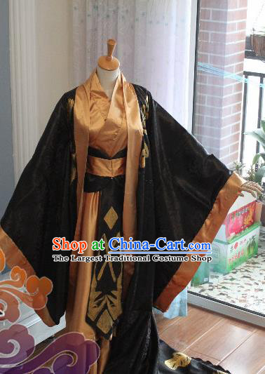 Custom Chinese Ancient Royal Prince King Clothing Traditional Cosplay Emperor Swordsman Costume for Men