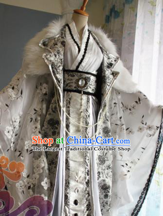 Custom Chinese Ancient Crown Prince Clothing Traditional Cosplay Emperor Swordsman Costume for Men