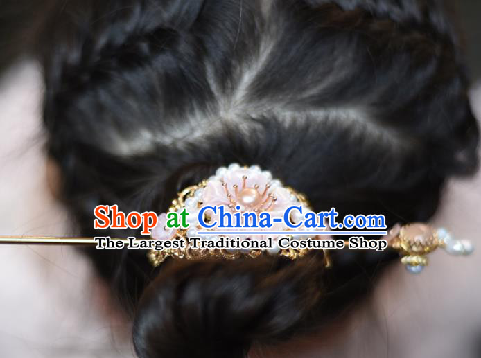 Chinese Ancient Princess Hairdo Crown Hairpins Traditional Handmade Hanfu Hair Accessories for Women