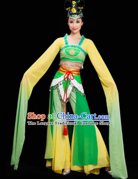 Chinese Spring Festival Gala Water Sleeve Dress Traditional Classical Dance Costume for Women