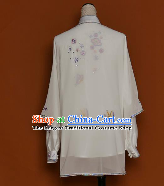 Chinese Traditional Best Martial Arts Embroidered Butterfly Costume Kung Fu Competition Tai Chi Clothing for Women