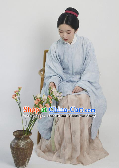 Traditional Chinese Ming Dynasty Hanfu Dress Ancient Drama Taoist Nun Replica Costumes for Women