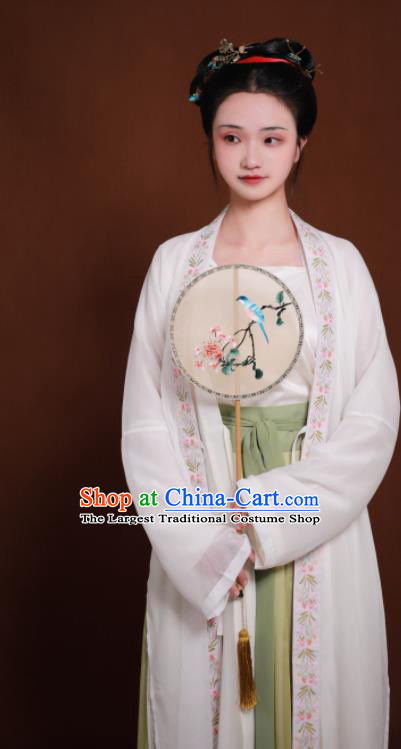 Traditional Chinese Song Dynasty Embroidered Hanfu Dress Ancient Drama Nobility Lady Replica Costumes for Women