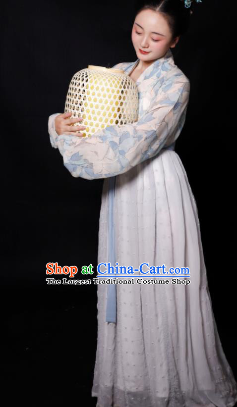 Traditional Chinese Song Dynasty Maidservants Hanfu Dress Ancient Drama Young Lady Replica Costumes for Women