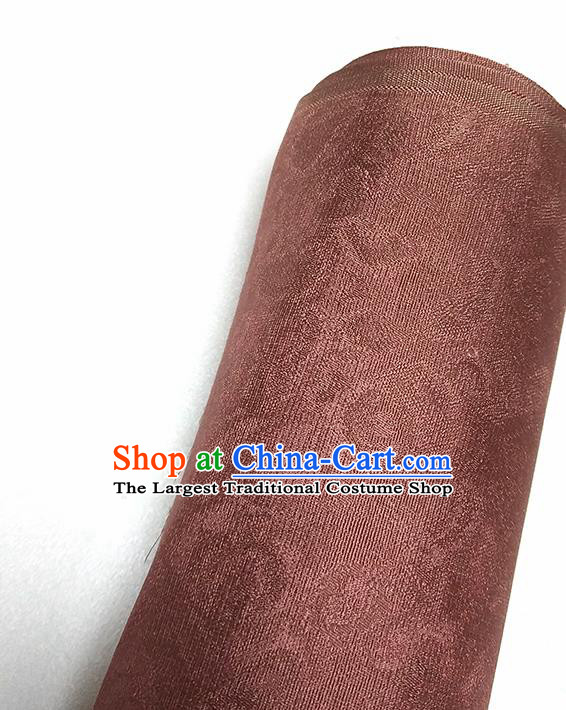 Asian Chinese Traditional Pattern Design Garnet Red Brocade Silk Fabric China Hanfu Satin Material