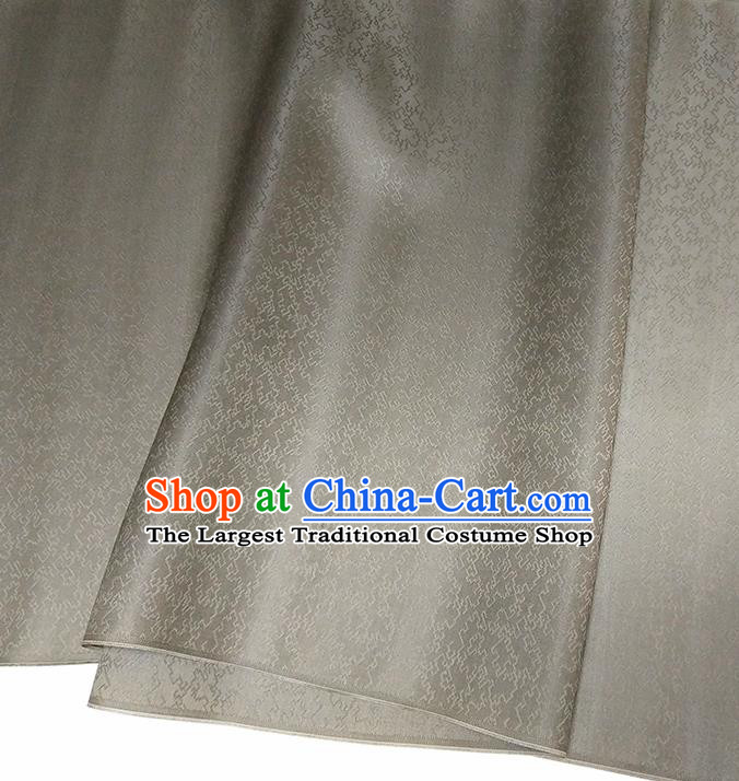 Asian Chinese Traditional Pattern Design Black Brocade Silk Fabric China Hanfu Satin Material