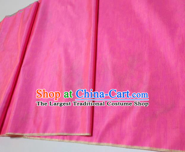 Chinese Traditional Royal Pattern Design Pink Silk Fabric Asian China Hanfu Silk Material