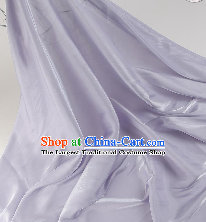 Chinese Traditional Classical Pattern Design Lilac Imitated Silk Fabric Asian China Cheongsam Silk Material