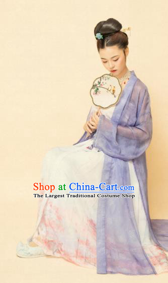 Chinese Ancient Song Dynasty Women Replica Costumes Complete Set