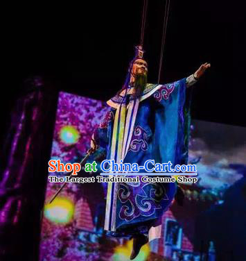 Chinese Stage Performance Qing Show Eight Immortals Lv Dongbin Costumes and Headpiece Complete Set