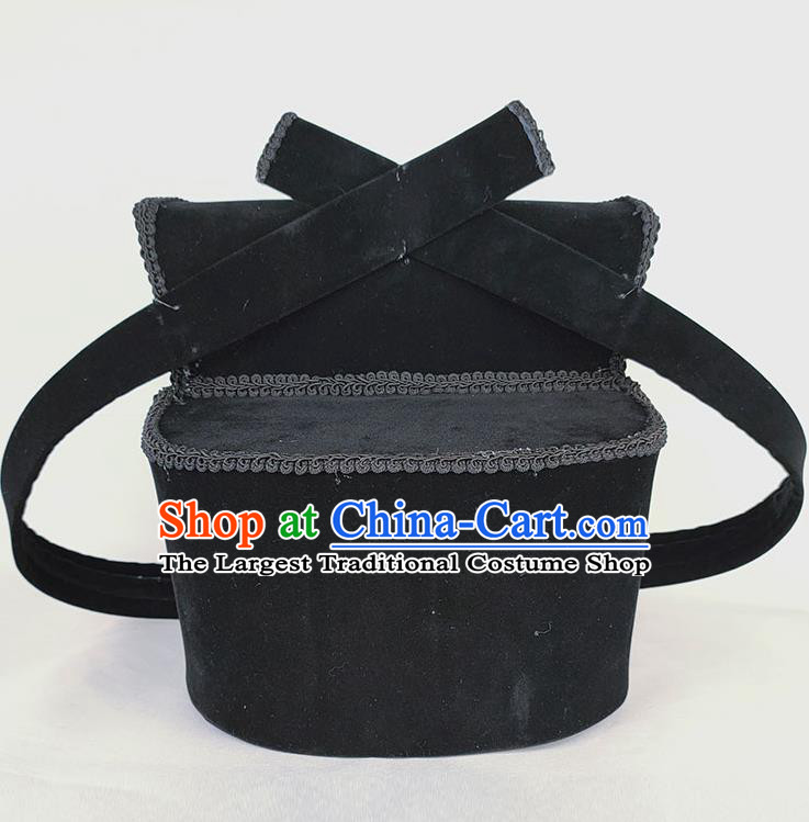 Chinese Traditional Song Dynasty Crown Prince Black Hat Ancient Scholar Headwear for Men