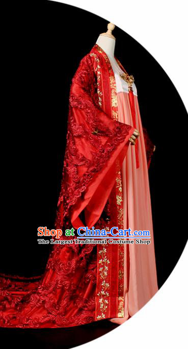 Chinese Traditional Tang Dynasty Palace Lady Dress Ancient Court Princess Costume for Women