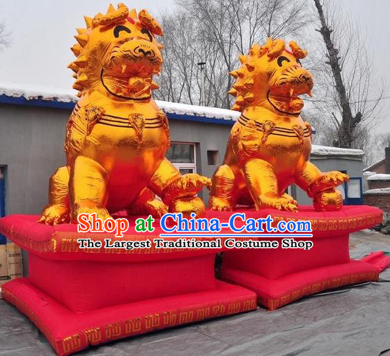 Large Chinese Moving Lion Inflatable Product Models New Year Inflatable Arches