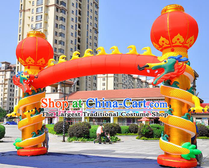 Large Chinese New Year Inflatable Dragon Models Inflatable Arches Archway