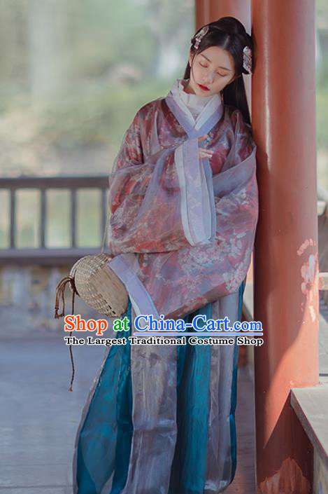 Chinese Ancient Swordsman Hanfu Dress Traditional Jin Dynasty Court Princess Costumes for Women