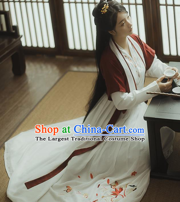 Chinese Ancient Female Civilian Hanfu Dress Traditional Song Dynasty Young Lady Costumes for Women