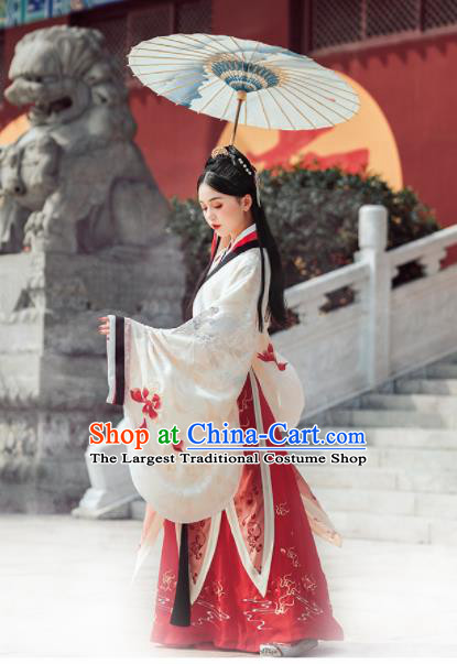 Chinese Traditional Han Dynasty Palace Lady Costumes Ancient Drama Goddess Hanfu Dress for Women