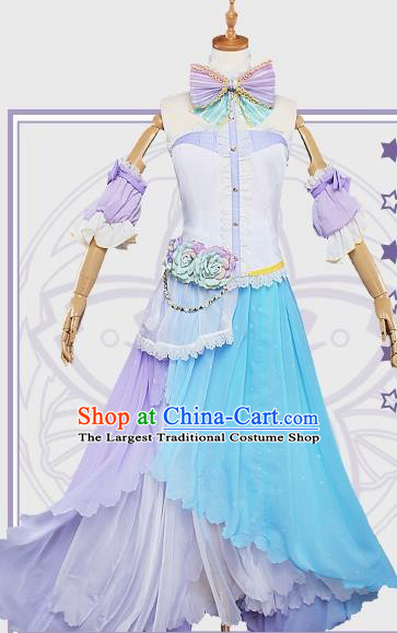 Top Grade Cosplay Fairy Lilac Dress Halloween Magic Princess Costume for Women