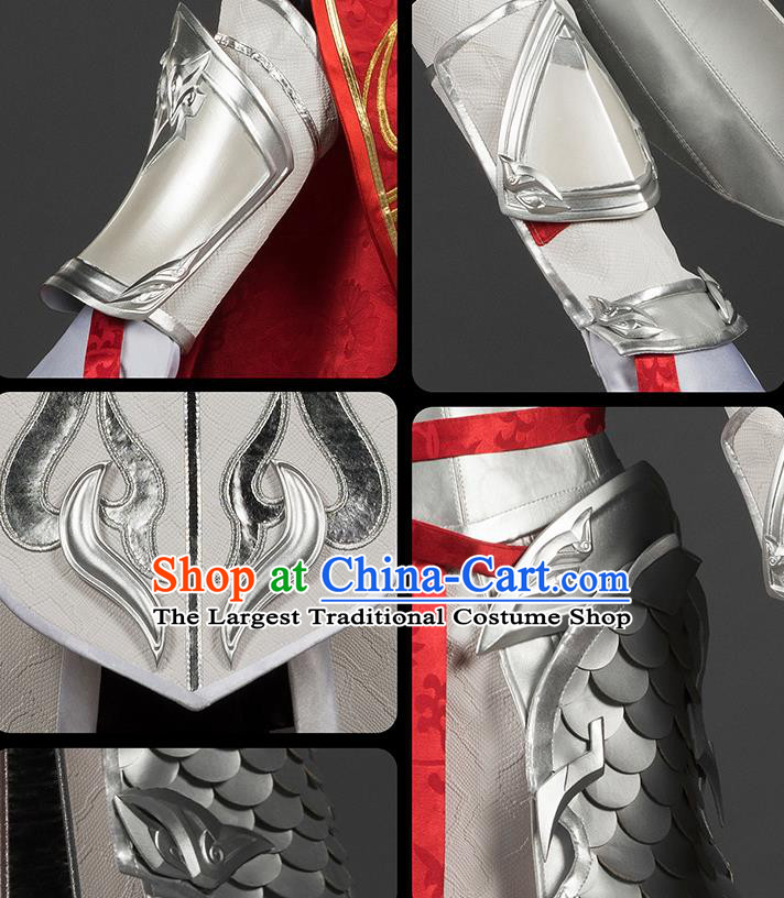 Chinese Traditional Cosplay General King Armor Costumes Ancient Swordsman Clothing for Men
