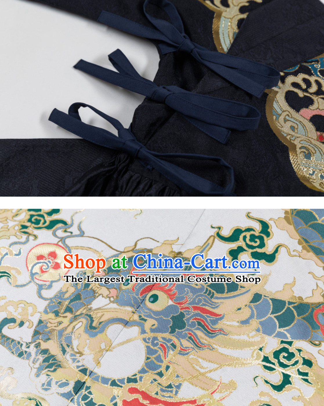 Top Ancient Chinese Ming Dynasty Palace Emperor Embroidered Garment for Men