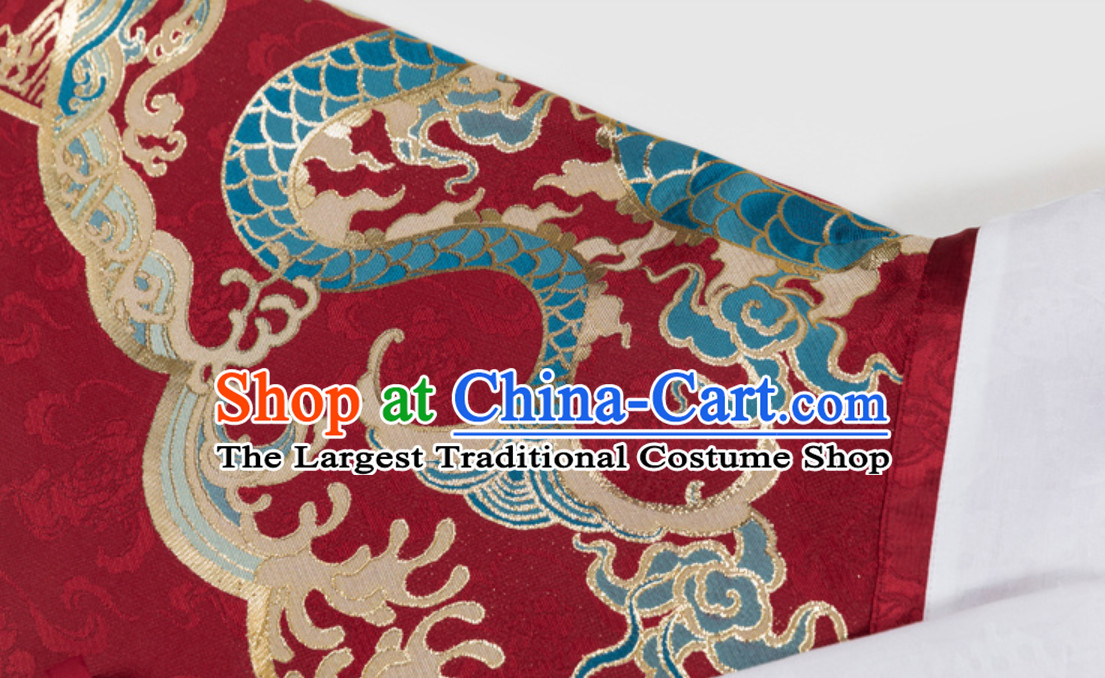 Top Ancient Chinese Ming Dynasty Palace Emperor Embroidered Garment for Men