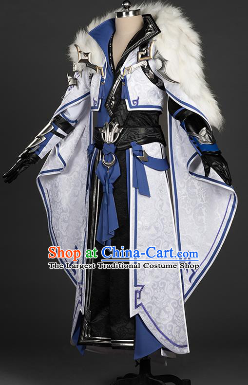 Chinese Traditional Cosplay King Costumes Ancient Swordsman Young Knight Clothing for Men