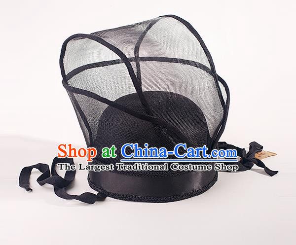 Chinese Traditional Ming Dynasty Scholar Black Hat Ancient Drama Headdress for Men