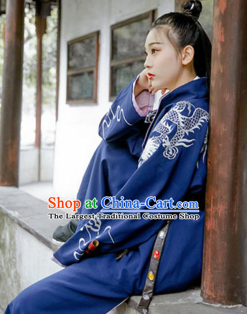 Chinese Traditional Tang Dynasty Female Swordsman Costumes Ancient Drama Imperial Bodyguard Hanfu Dress for Women