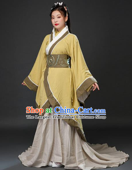 Chinese Drama Traditional Three Kingdoms Period Imperial Consort Diao Chan Concubine Dress Ancient Court Lady Costumes for Women