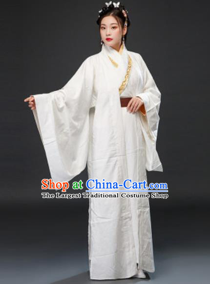 Chinese Traditional Three Kingdoms Period Beauty Xiao Qiao Dress Ancient Drama Court Lady Costumes for Women