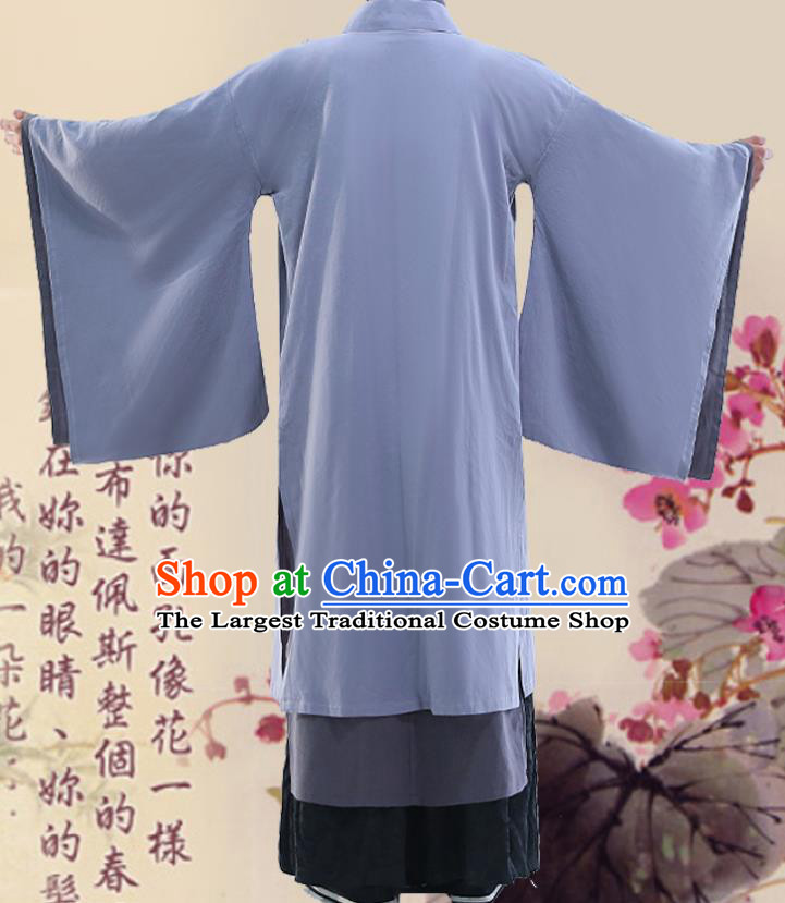 Chinese Ancient Han Dynasty Minister Clothing Traditional Hanfu Scholar Costumes for Men