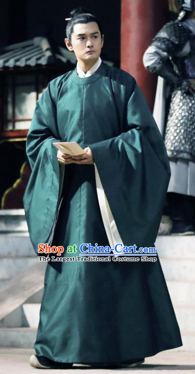 Traditional Chinese Song Dynasty Scholar Xu Changnian Clothing Ancient Drama Royal Nirvana Academy Costume for Men