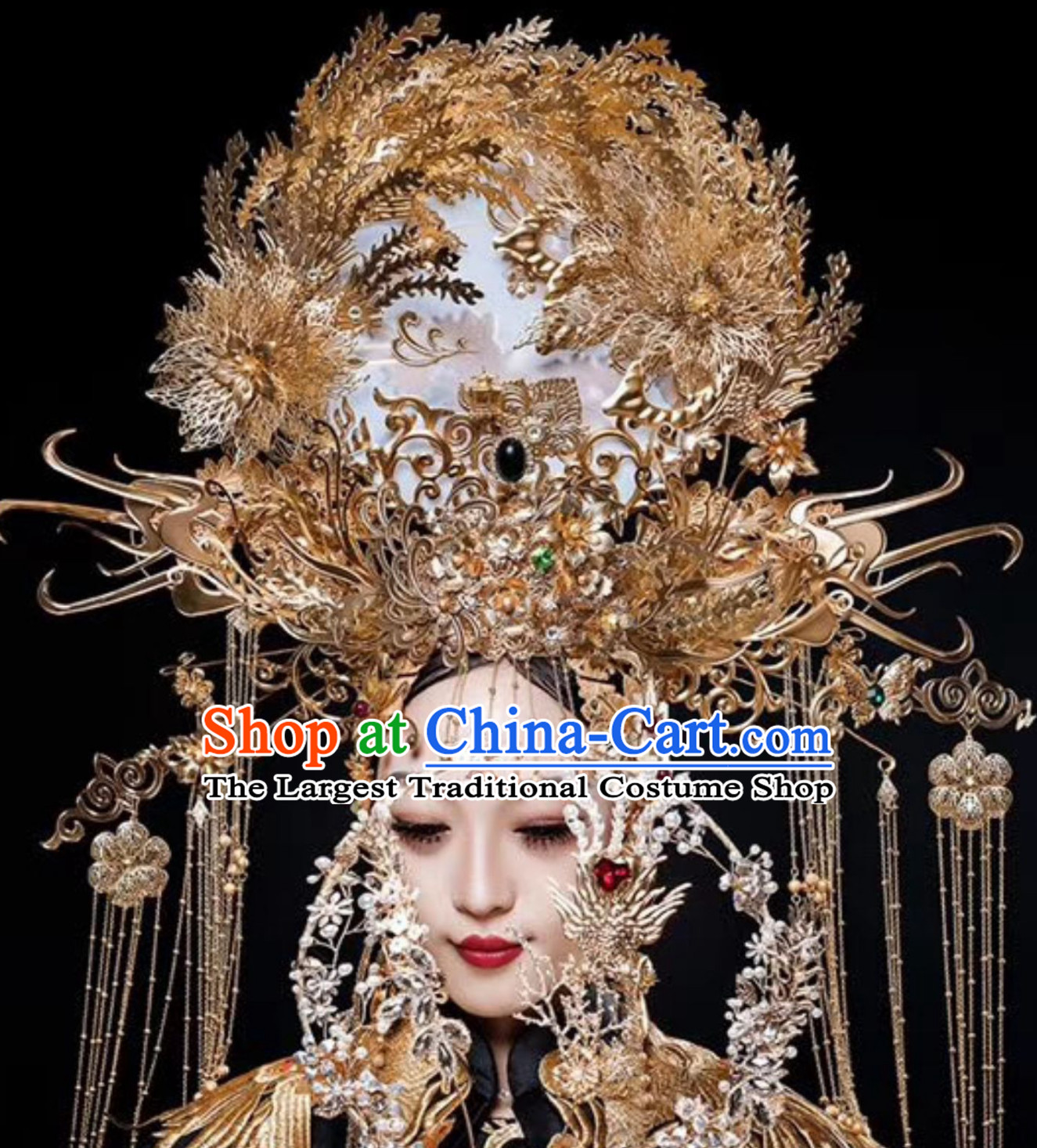 Top Royal Hair Ornaments Chinese Ancient Queen Hairstyle Hair Jewelry Hair Pieces