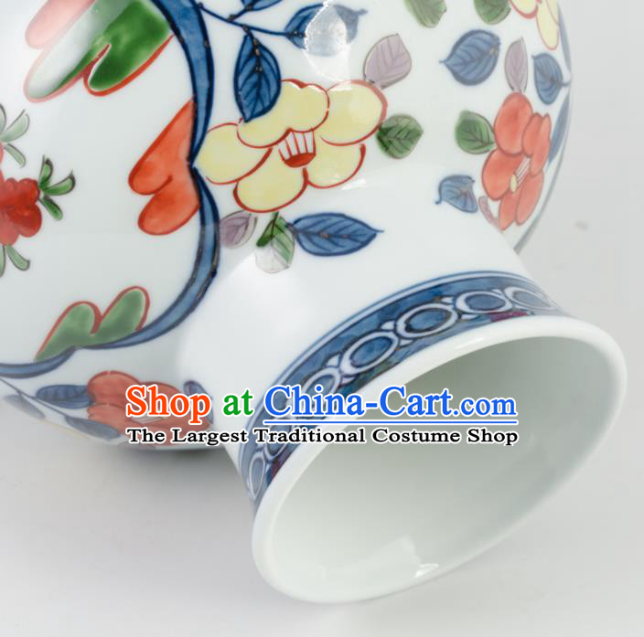 Chinese Handmade Hand Painting Ceramic Vase Porcelain Craft