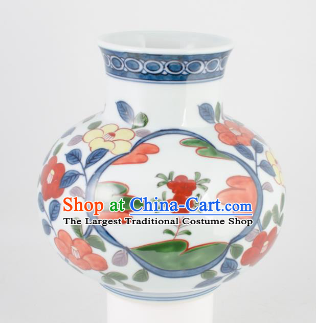 Chinese Handmade Hand Painting Ceramic Vase Porcelain Craft